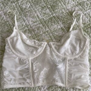 Glassons Elegant White Lace Bralette